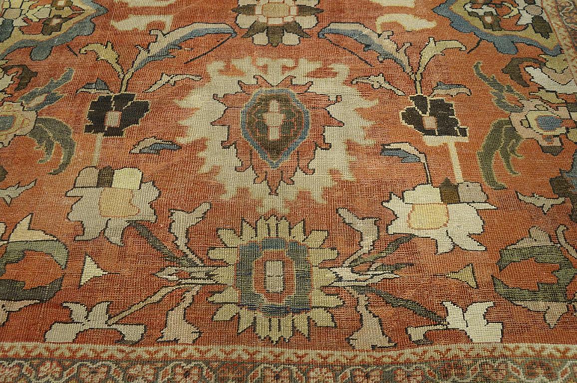 Ancien tapis persan de Sultanabad 9' 4