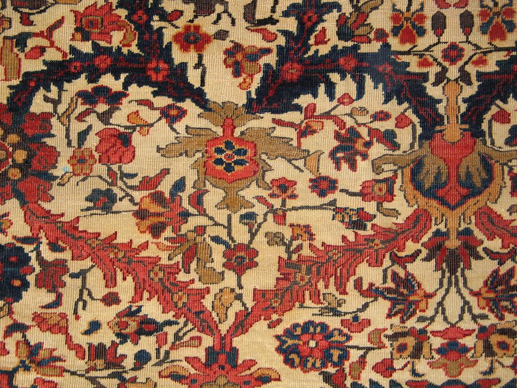 Late 19th Century 19th Century Persian Sultanabad Carpet ( 9' x 11'9
