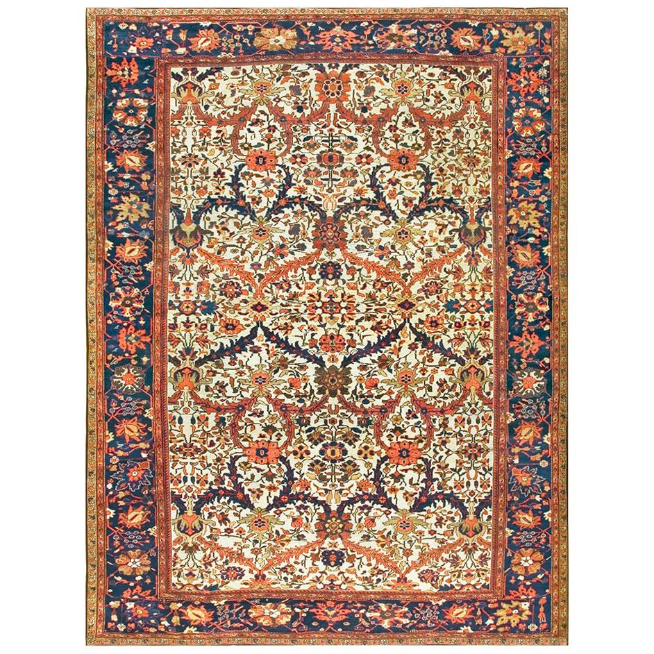 19th Century Persian Sultanabad Carpet ( 9' x 11'9" - 275 x 358 ) For Sale