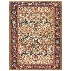 Antique 19th Century Persian Sultanabad Carpet ( 9' x 11'9" - 275 x 358 )
