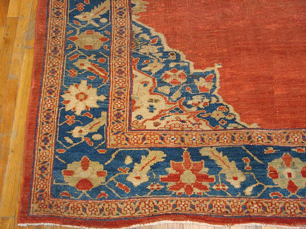 19th Century Sultanabad Persian Carpet ( 9'6