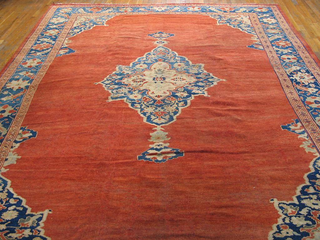 Late 19th Century 19th Century Sultanabad Persian Carpet ( 9'6