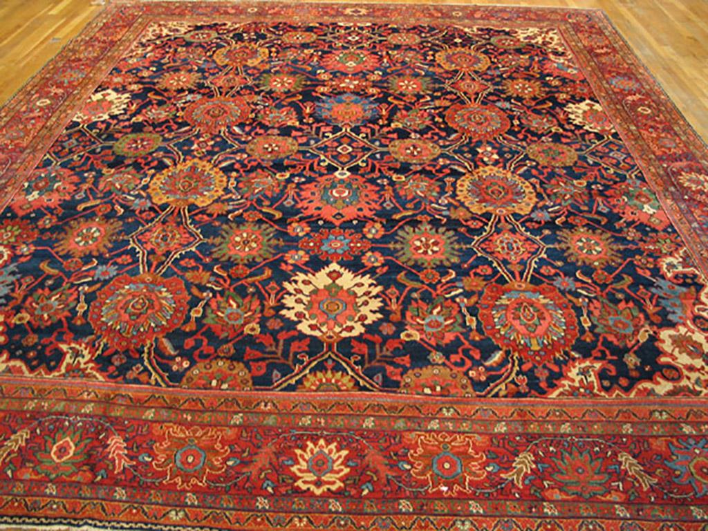 Hand-Knotted 19th Century Persian Ziegler Sultanabad Carpet ( 11'6