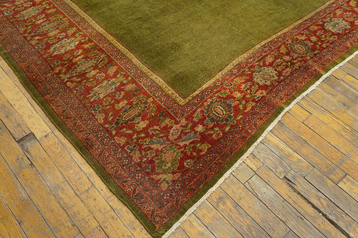 Hand-Knotted 19th Century Persian Sultanabad Carpet ( 12' x 15'6