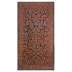 Antiker persischer Sarouk-Teppich 3,66 m x 4,66 m