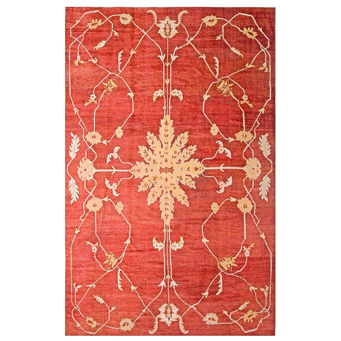 Antiker persischer Sultanabad-Teppich 9' 0"" x 13' 8""" im Angebot