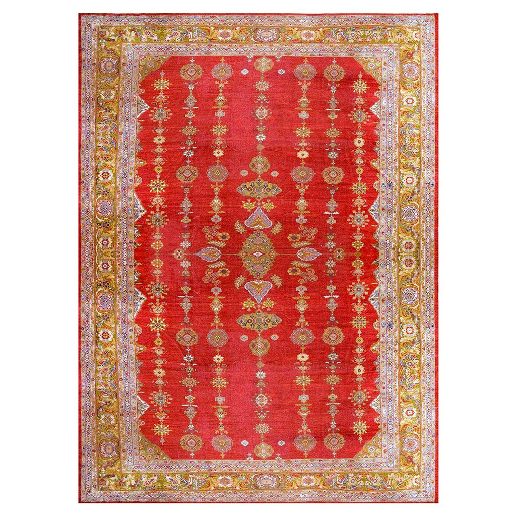 19th Century Persian Sultanabad Carpet ( 14'10" x 19'5" - 45 x 592 )