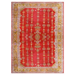 Antique 19th Century Persian Sultanabad Carpet ( 14'10" x 19'5" - 45 x 592 )