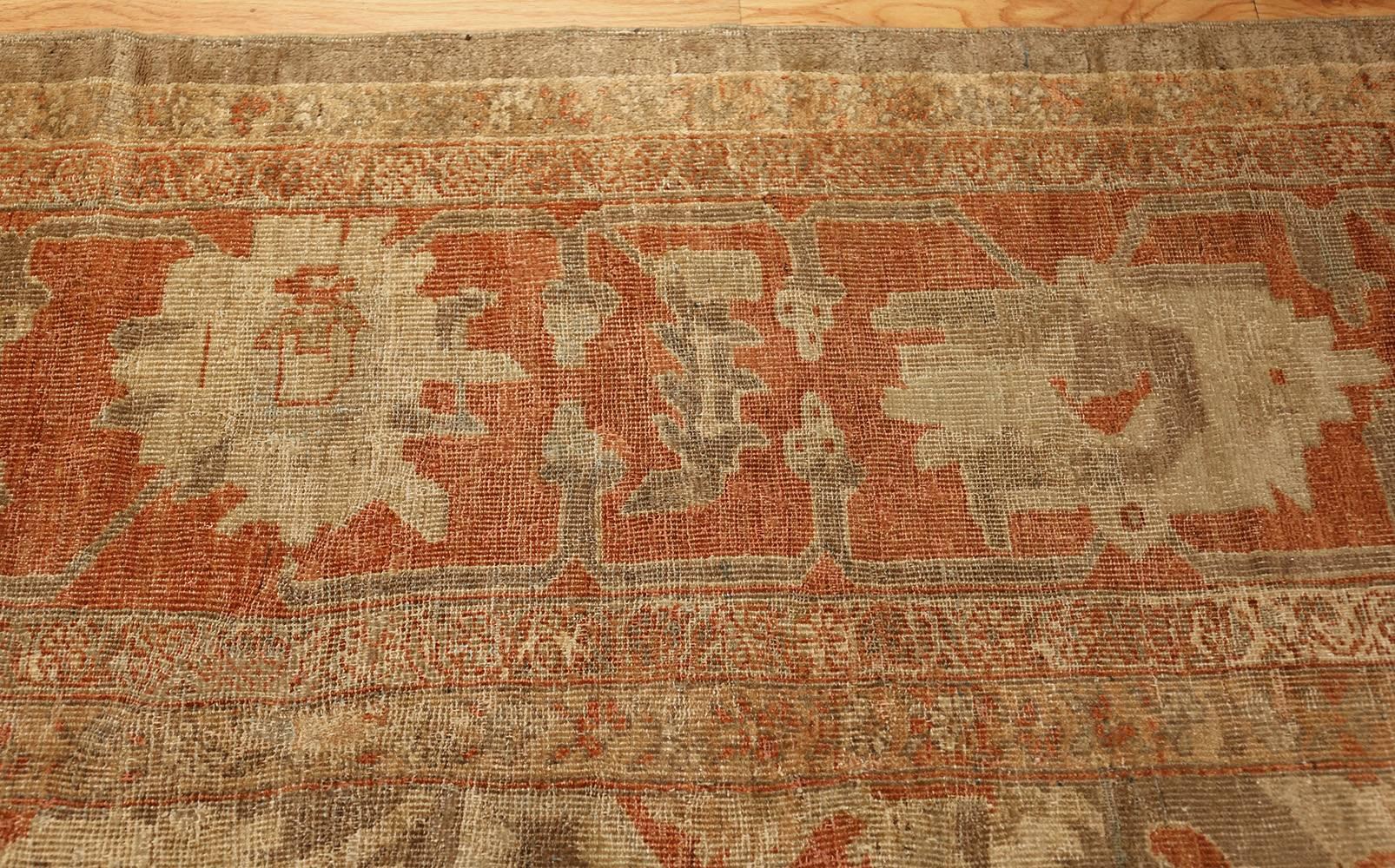20th Century Antique Sultanabad Persian Rug.Size: 12 ft 9 in x 15 ft 2 in For Sale
