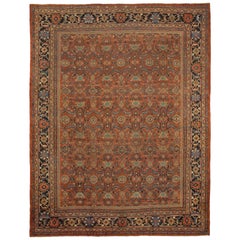 Vintage Sultanabad Persian Rug with Bold Tribal Patterns, circa 1930s 