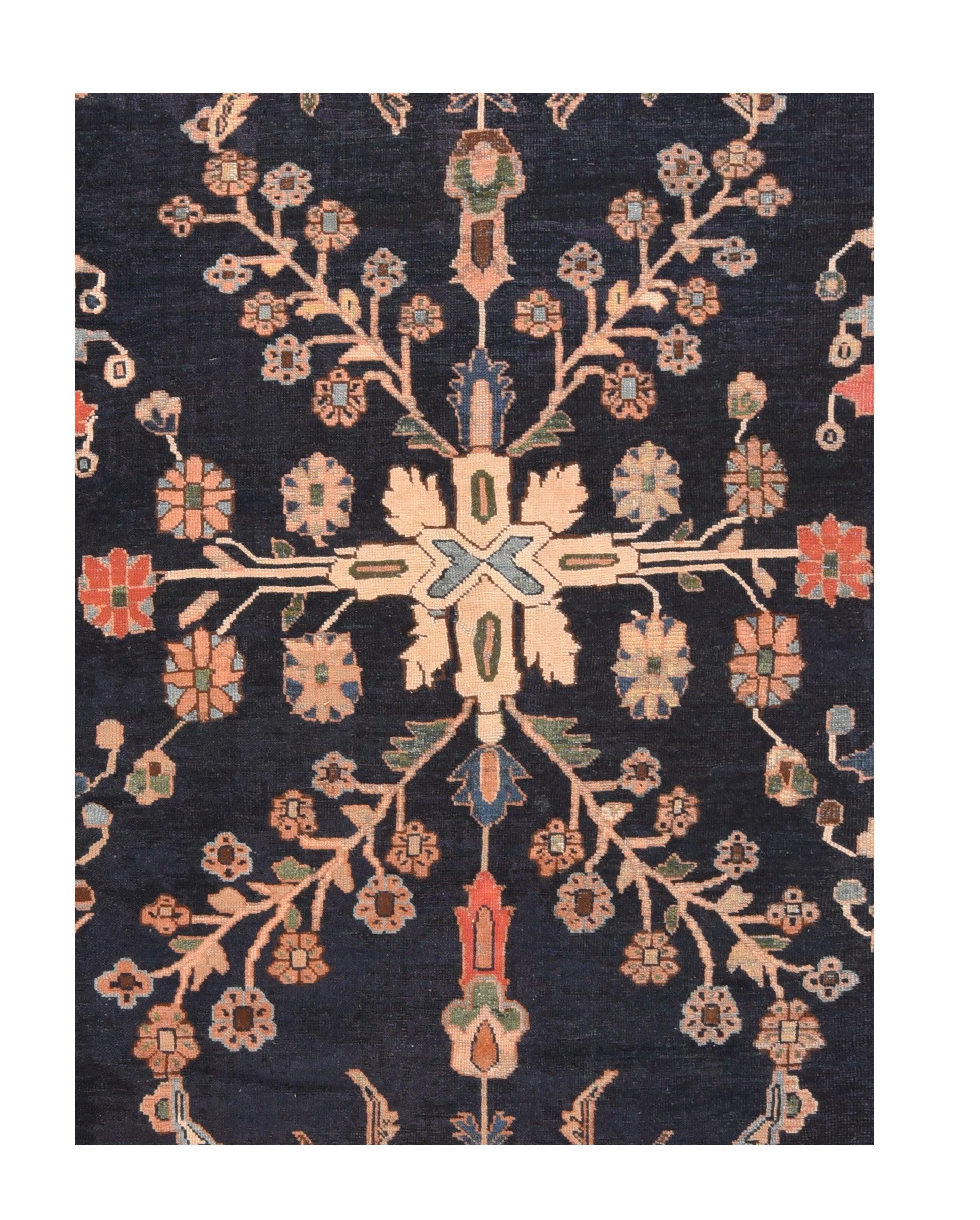 Tappeto antico Sultanabad Rugs 10'4'' x 13'7'' In condizioni buone in vendita a New York, NY