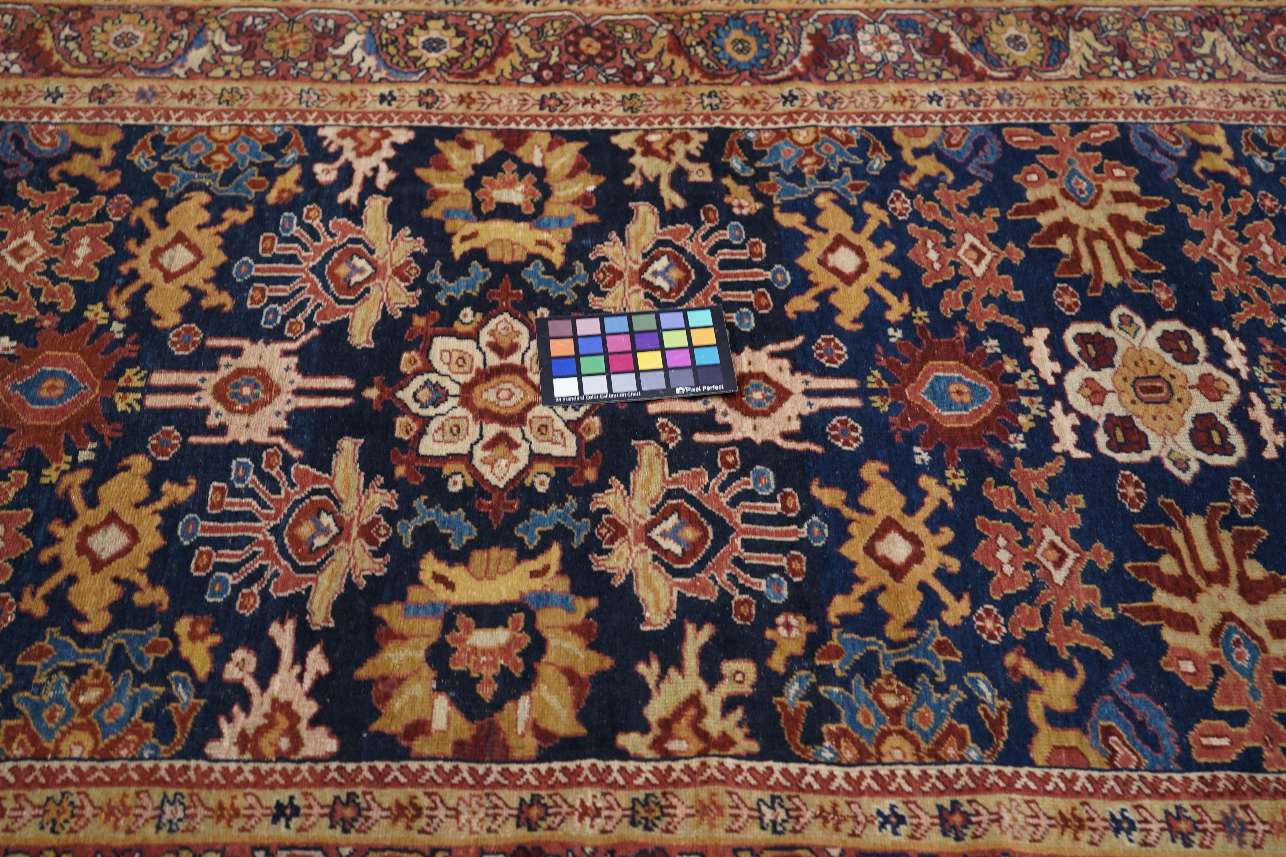 Antiker Sultanabad-Teppich 3'11'' x 6'10'' im Angebot 4