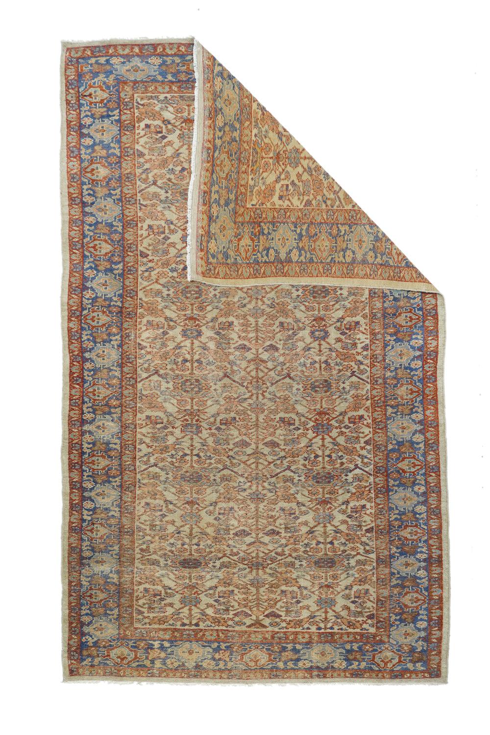 Antique Sultanabad Rug 5'2'' x 8'10''.
