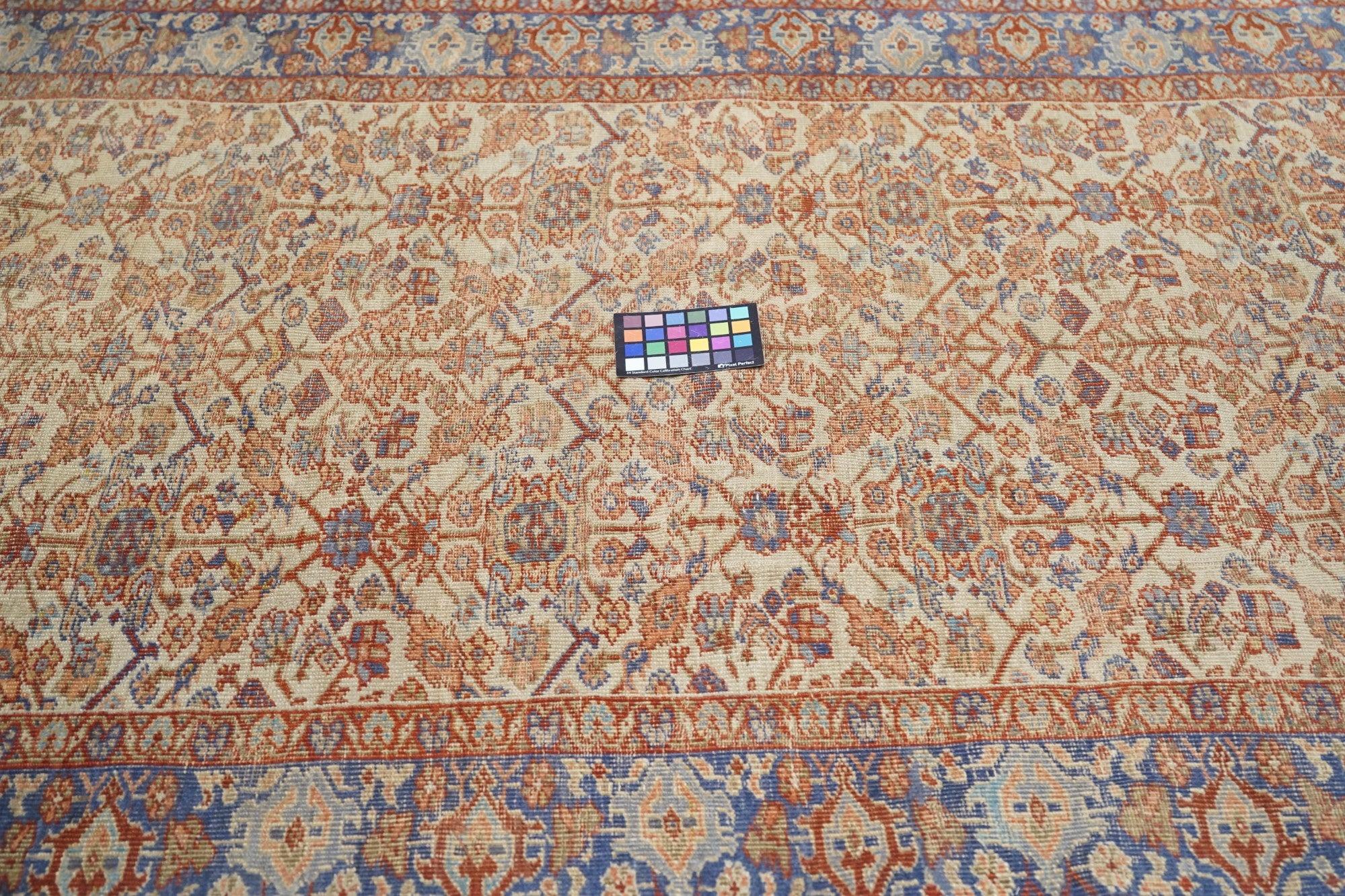 19th Century Antique Sultanabad Rug 5'2'' x 8'10'' For Sale