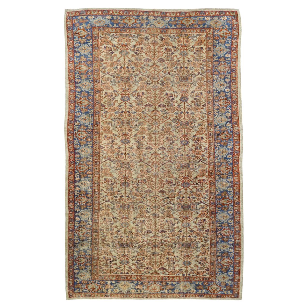 Antique Sultanabad Rug 5'2'' x 8'10'' For Sale