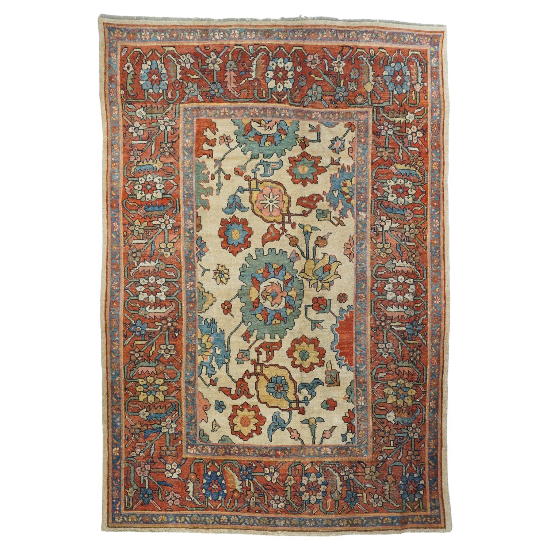 Antique Sultanabad Rug For Sale