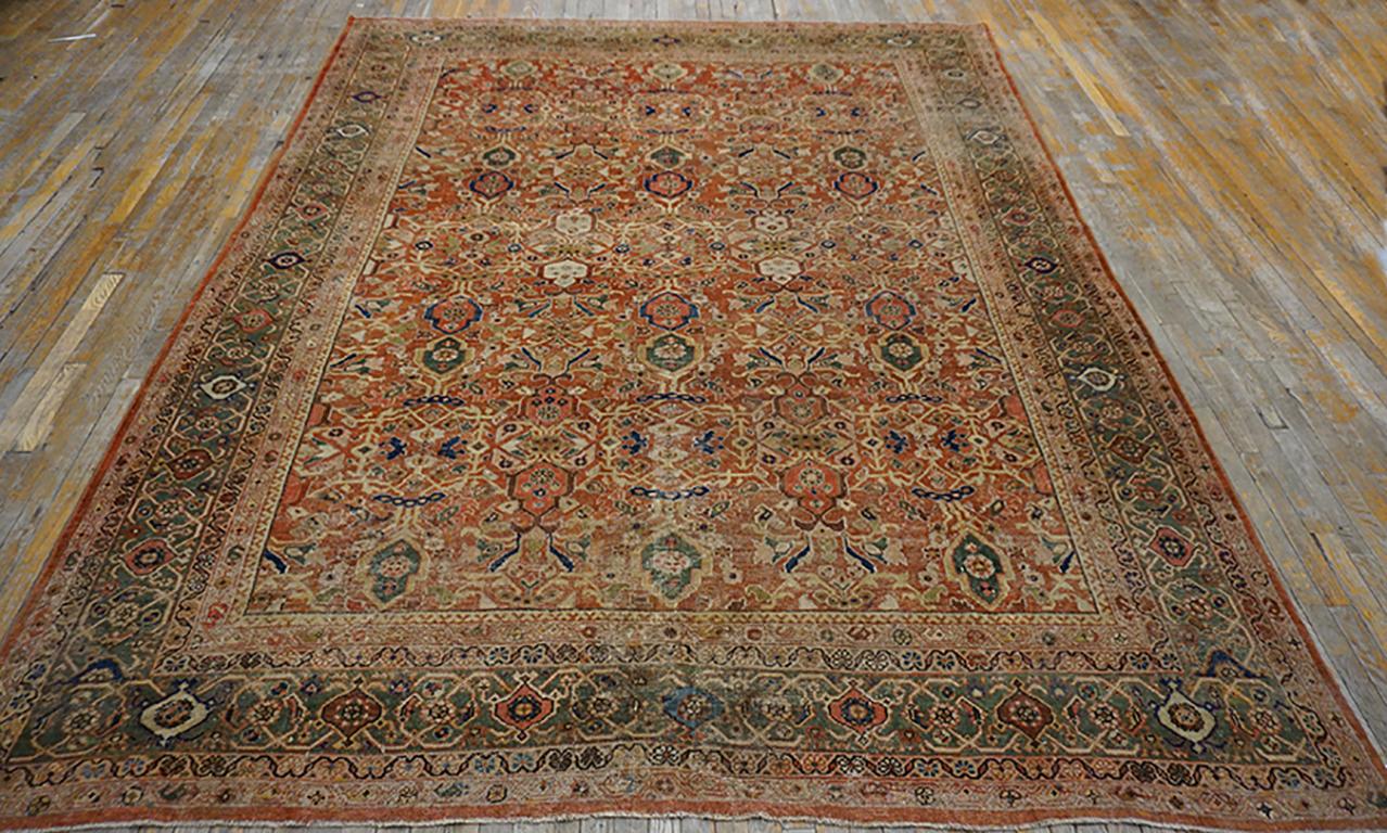 Persiano Sultanabad persiano dei primi del Novecento  Tappeto ( 9' x 11'6