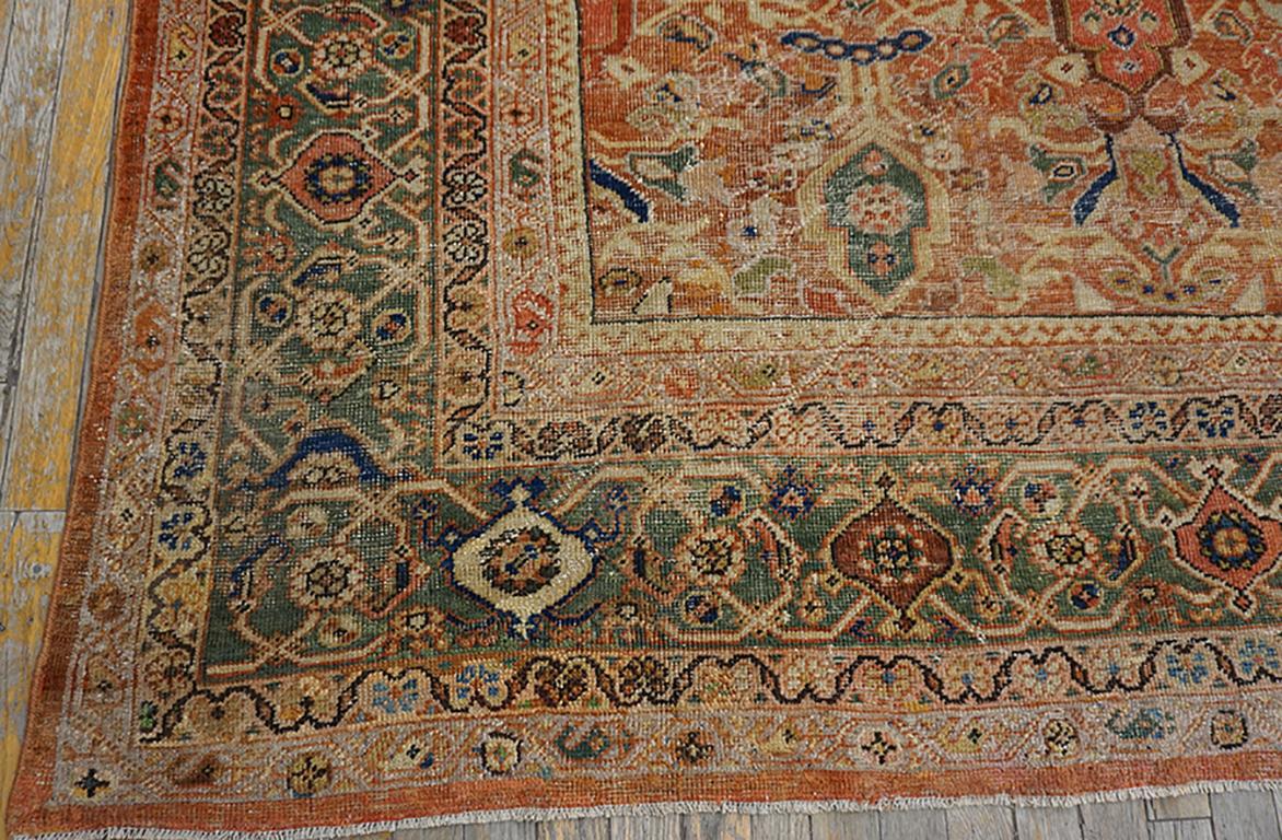 Persischer Sultanabad des frühen 20. Jahrhunderts  Teppich ( 9'' x 11''6 - 275 x 350) (Handgeknüpft) im Angebot