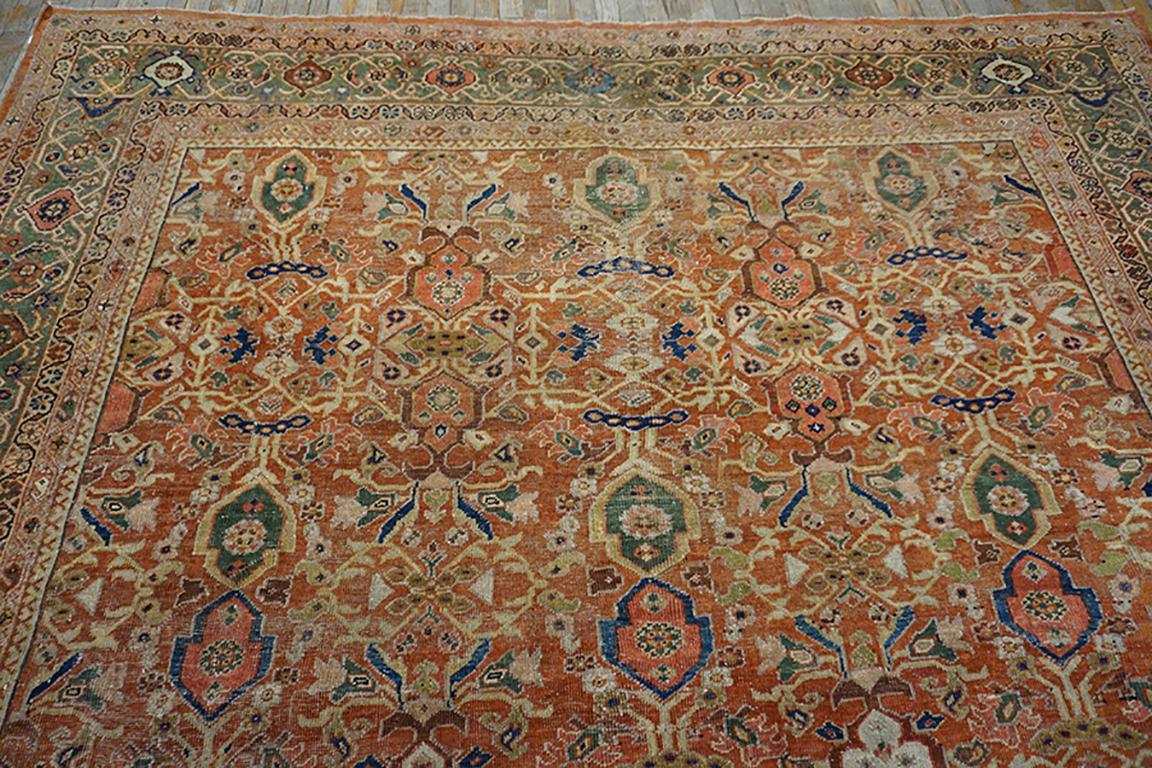 Persischer Sultanabad des frühen 20. Jahrhunderts  Teppich ( 9'' x 11''6 - 275 x 350) (Wolle) im Angebot