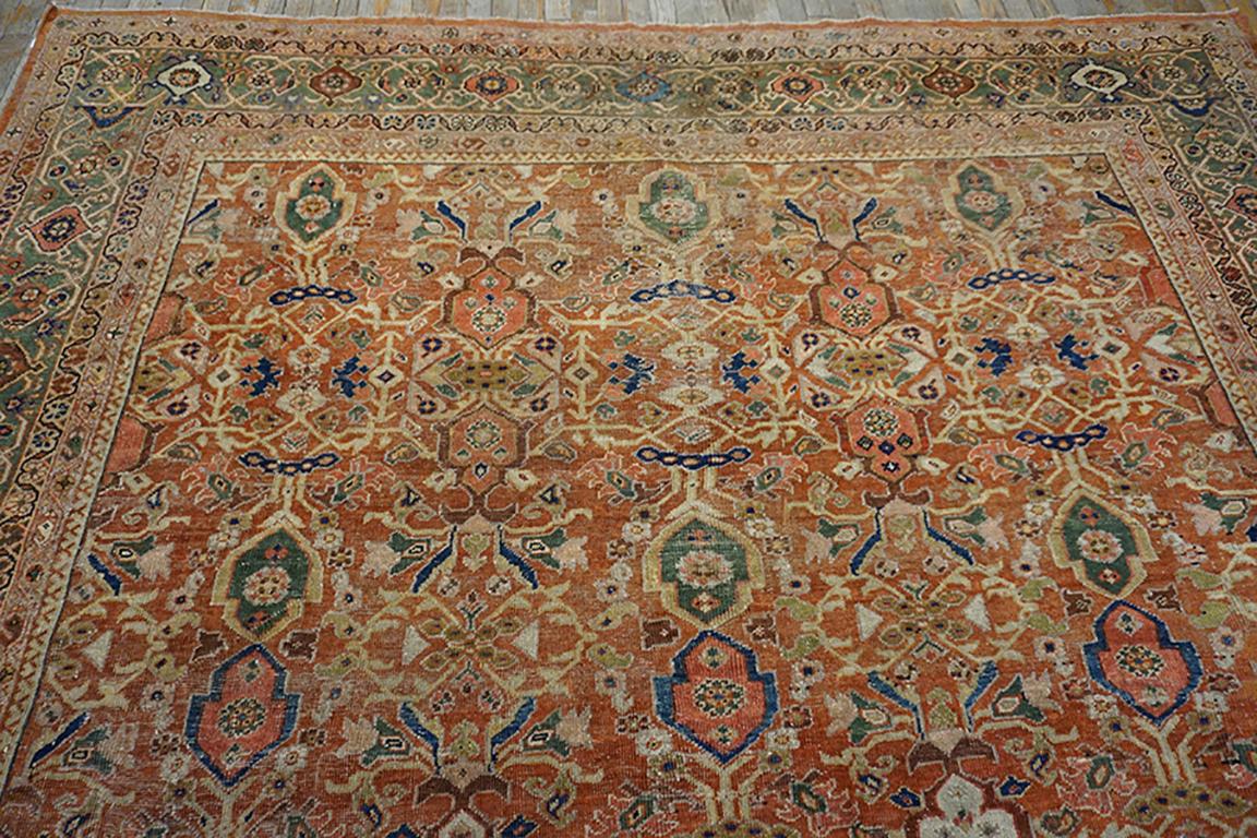 Lana Sultanabad persiano dei primi del Novecento  Tappeto ( 9' x 11'6