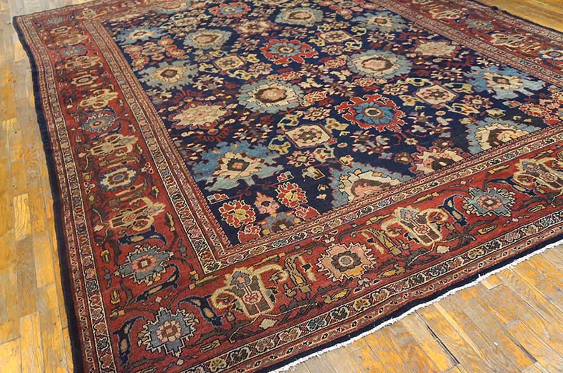 Hand-Knotted 19th Century Persian Sultanabad Carpet ( 9'4