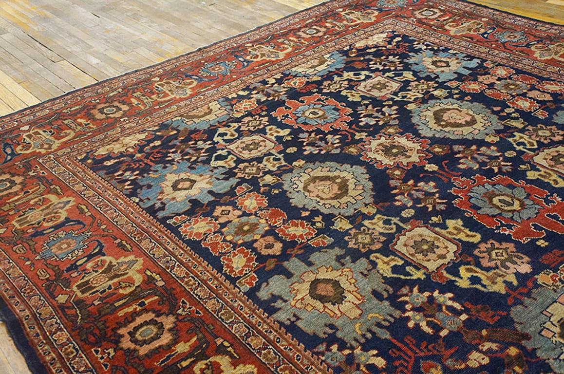 Late 19th Century 19th Century Persian Sultanabad Carpet ( 9'4