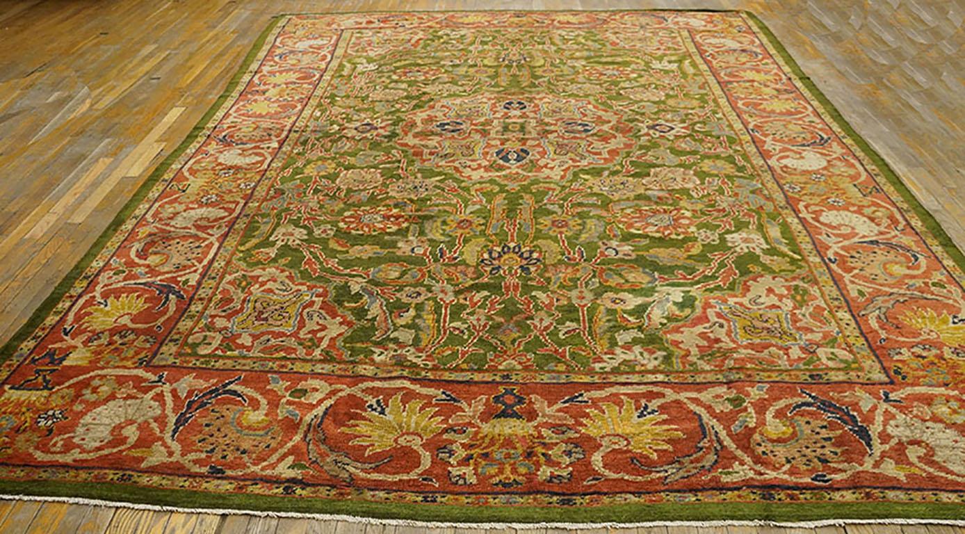 Wool Late 19th Century Persian Sultanabad Carpet  ( 9'4