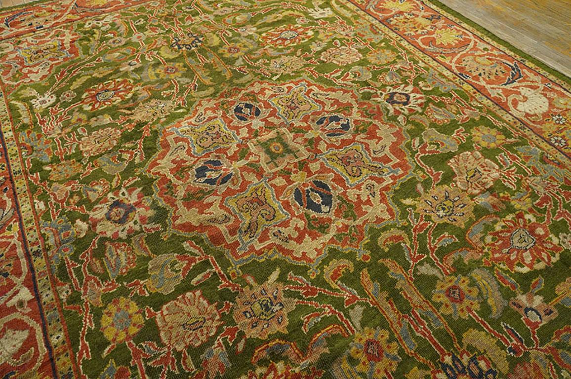 Late 19th Century Persian Sultanabad Carpet  ( 9'4