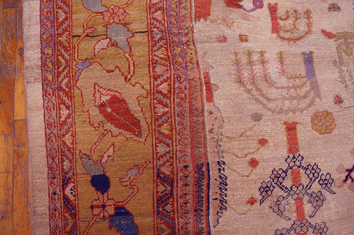 Late 19th Century 19th Century  Persian Ziegler Sultanabad Carpet ( 10' x 12'3