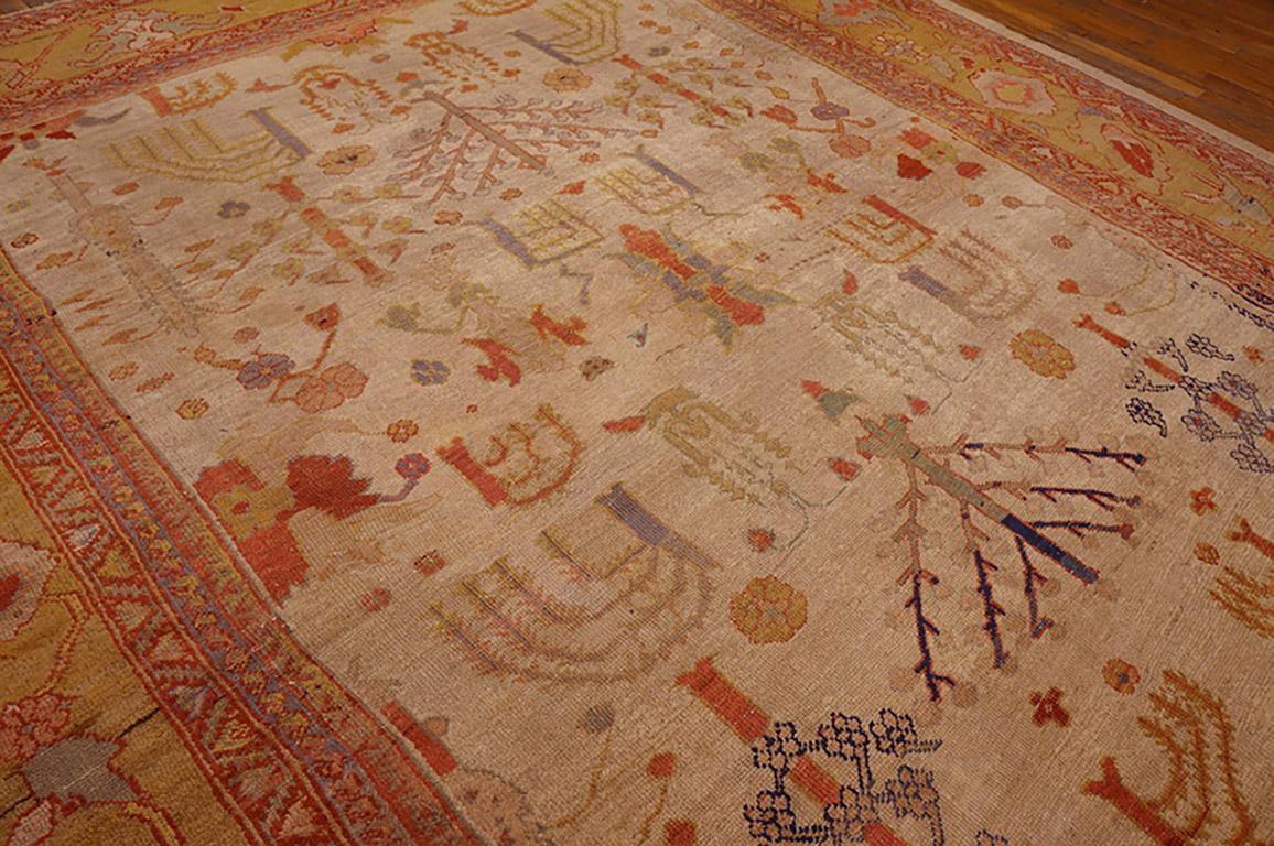 Abalone 19th Century  Persian Ziegler Sultanabad Carpet ( 10' x 12'3