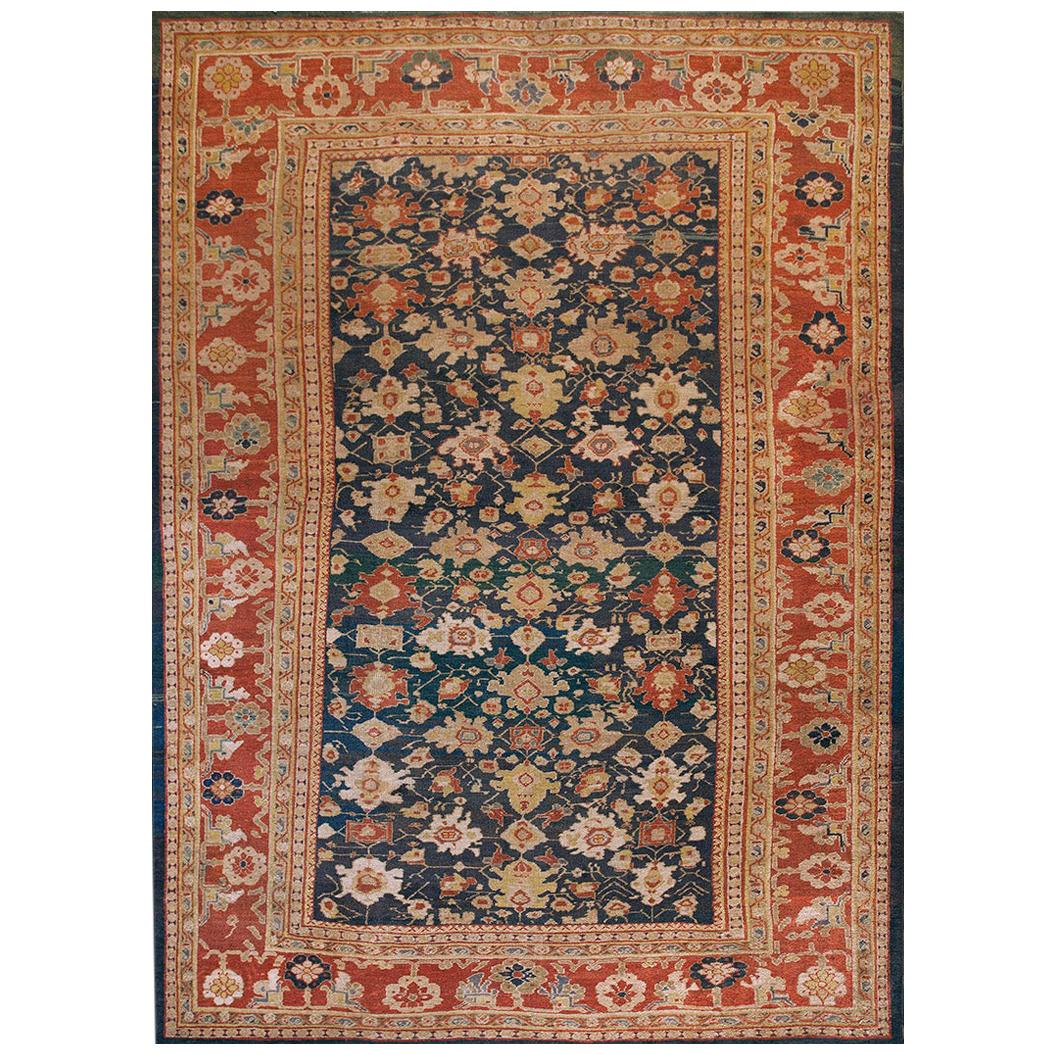 19th Century Persian Sultanabad Carpet ( 10'3" x 13'9" - 312 x 419 ) For Sale