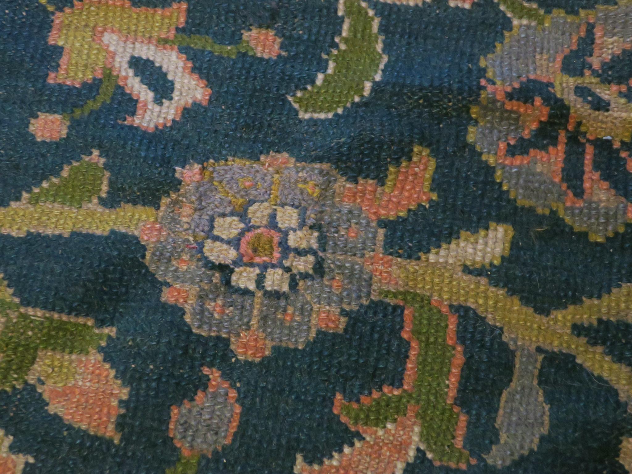 Antique Sultanabad Ziegler Carpet Ivory Border, 1890 For Sale 2