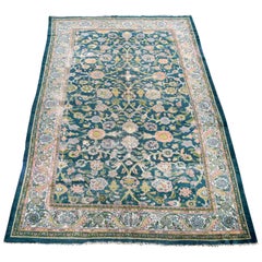 Antique Sultanabad Ziegler Carpet Ivory Border, 1890