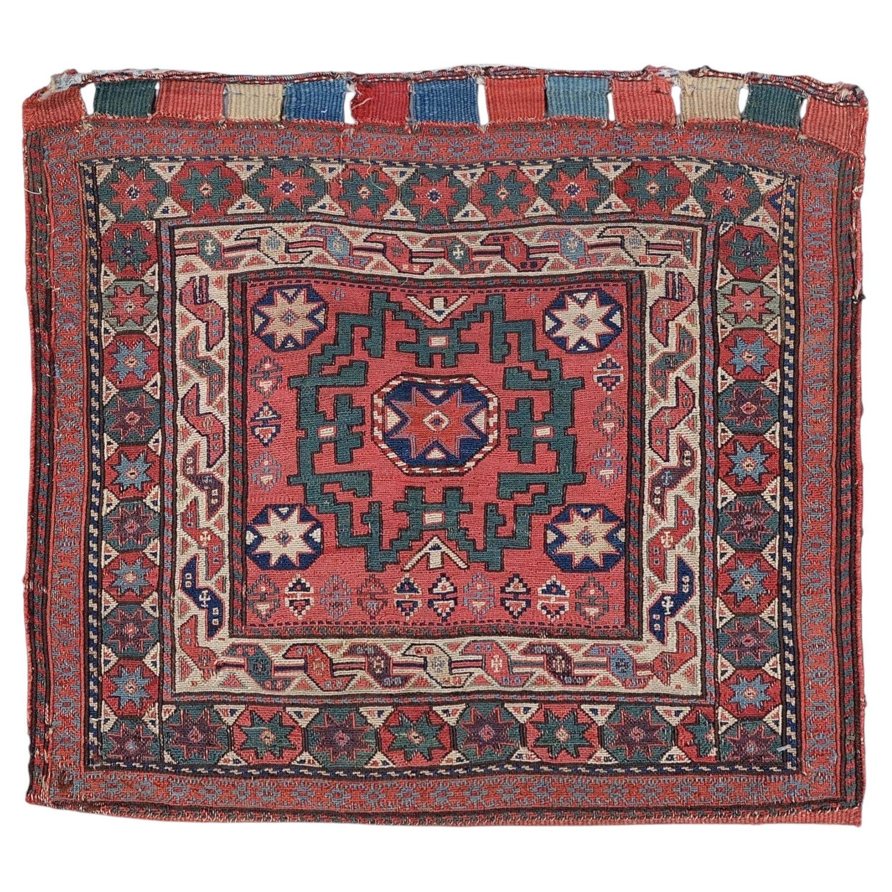 Antique Sumak Bagface - Late 19th Century For Sale