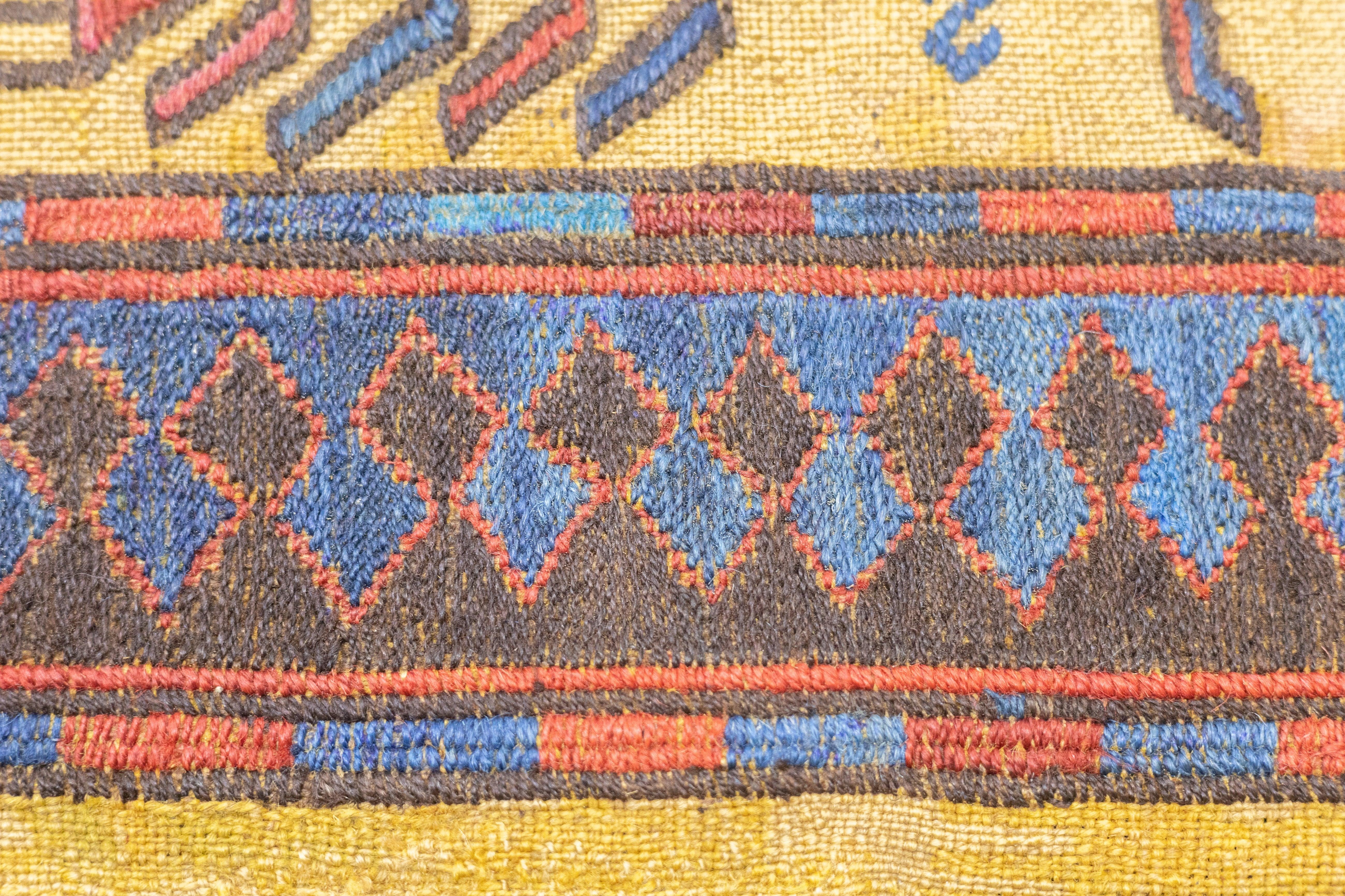 Antique Sumak Rug 3'4'' x 5'4'' For Sale 3