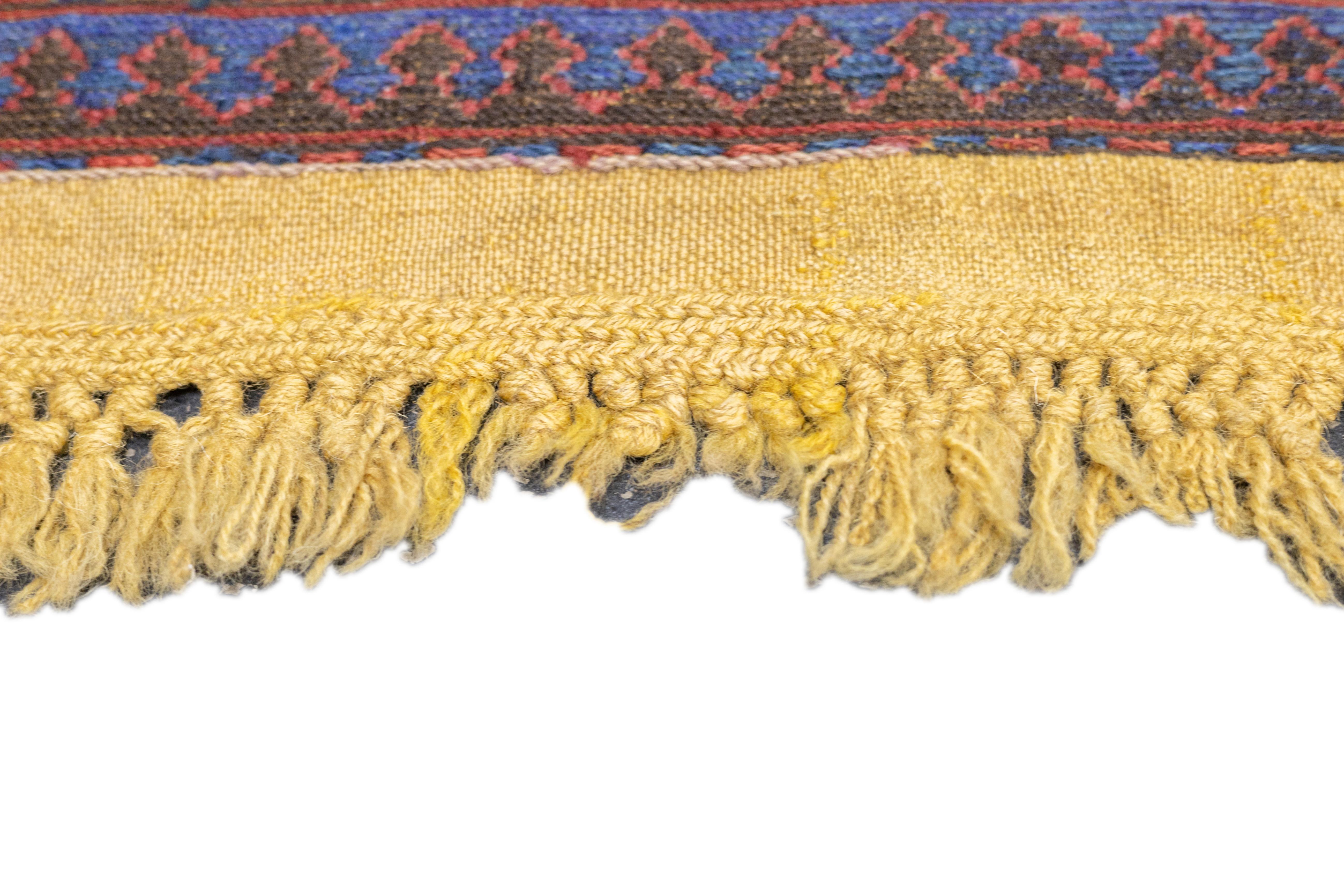 Antique Sumak Rug 3'4'' x 5'4'' In Good Condition For Sale In New York, NY
