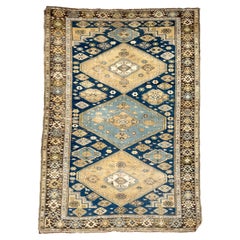 Antico tappeto caucasico super fine, 1920-30 anni circa