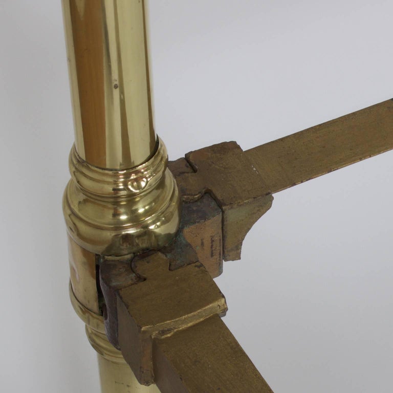 Antique Super Queen Size English Brass Bed For Sale at 1stDibs