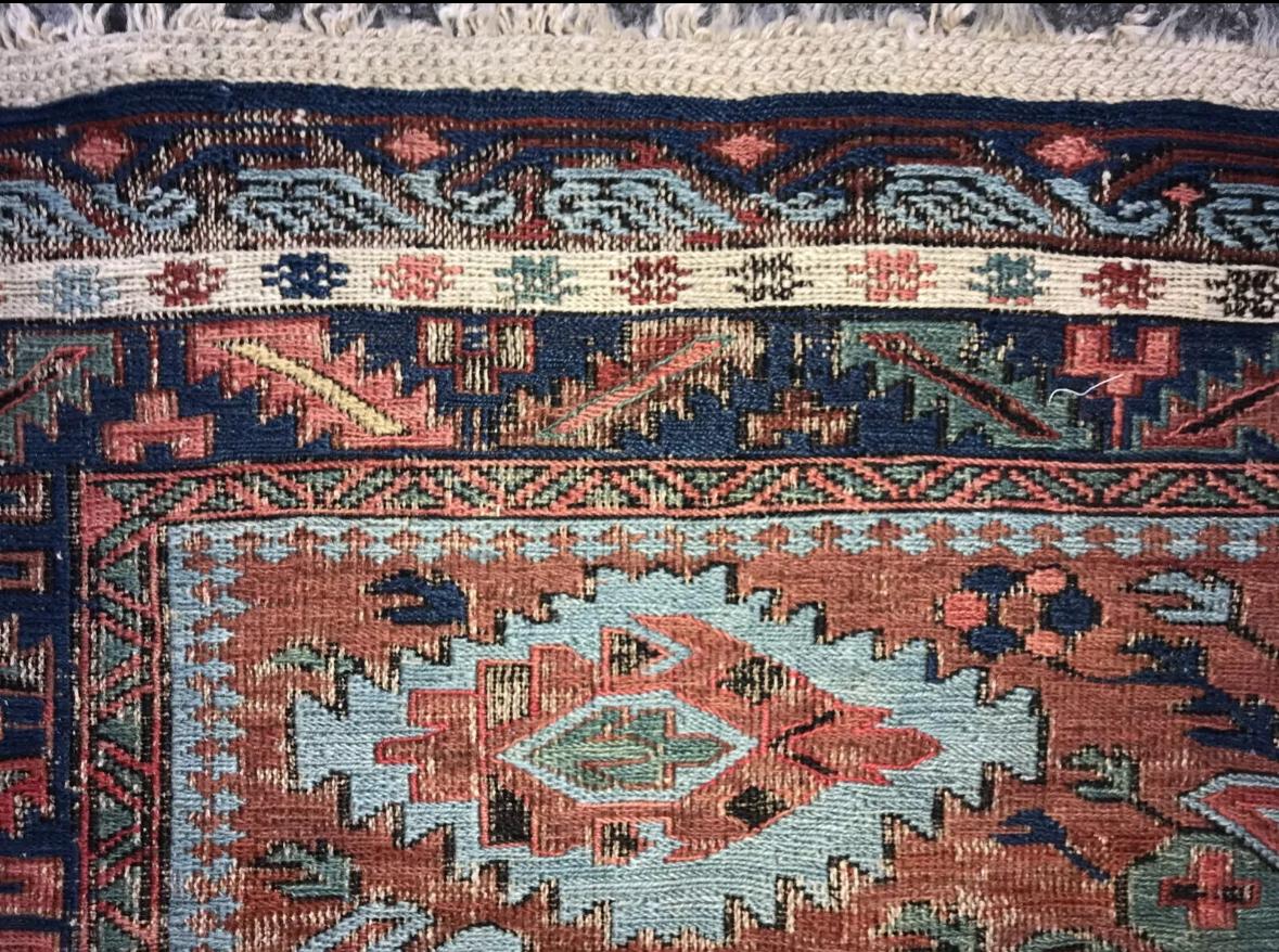 ANTIGUA Magnífica alfombra oriental caucásica de 1900 - RR2753  REBAJAS 20  OFF en Bueno estado para la venta en Shamokin Dam, PA