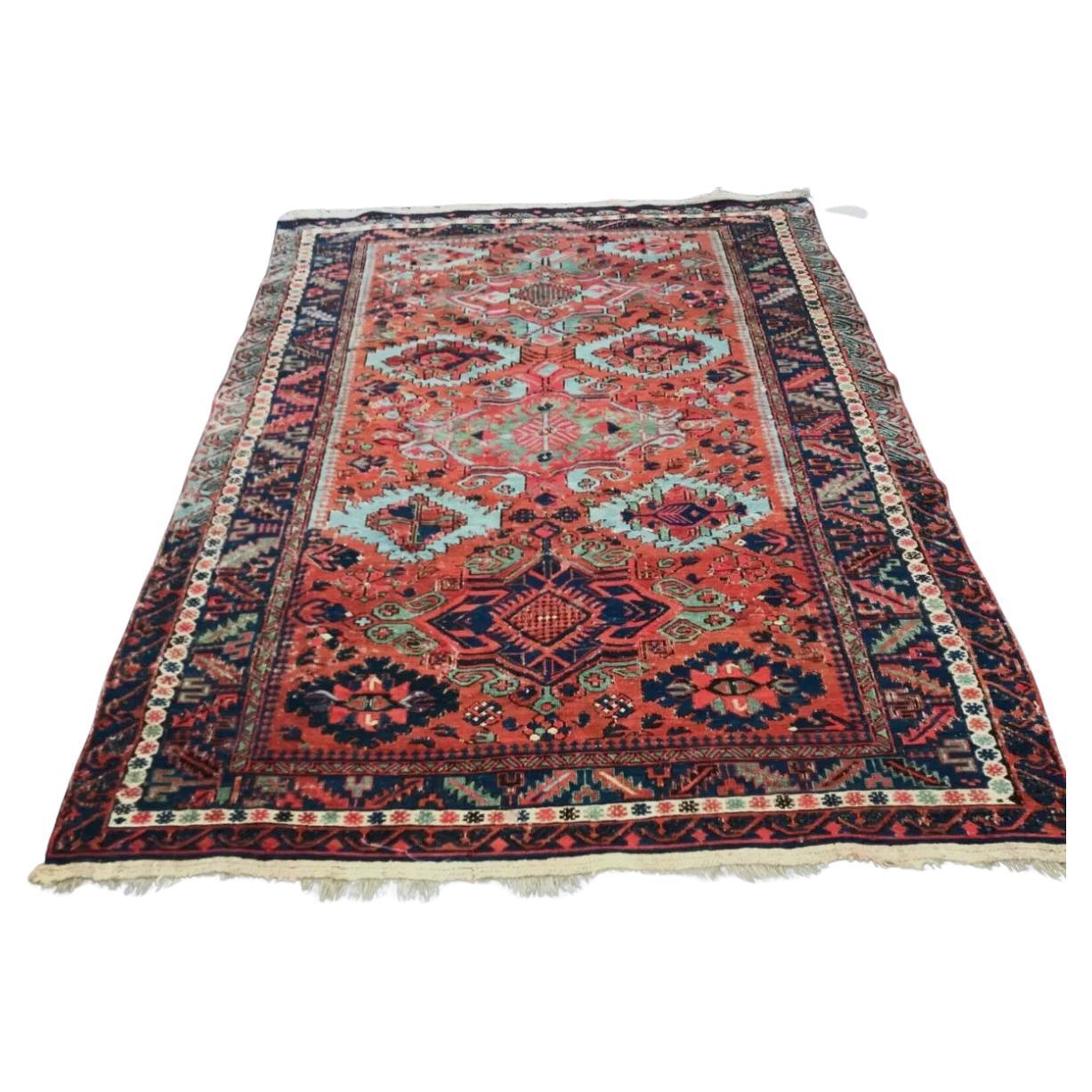 ANTIGUA Magnífica alfombra oriental caucásica de 1900 - RR2753  REBAJAS 20  OFF en venta