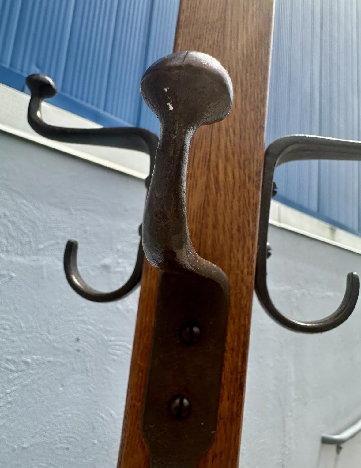 20th Century Antique SUPERB L&J Stickley Costumer Coat Rack - W7889