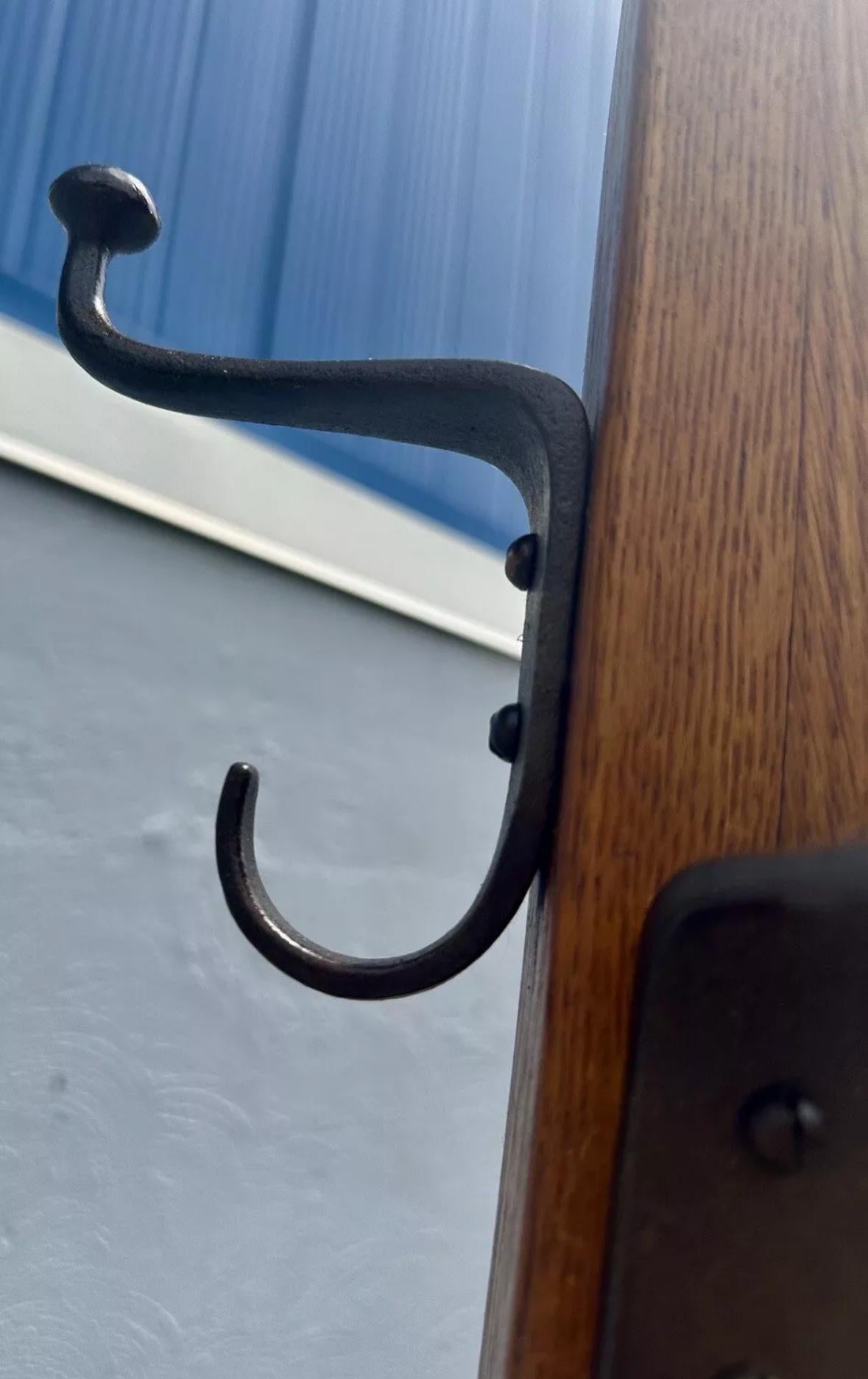 Wrought Iron Antique SUPERB L&J Stickley Costumer Coat Rack - W7889