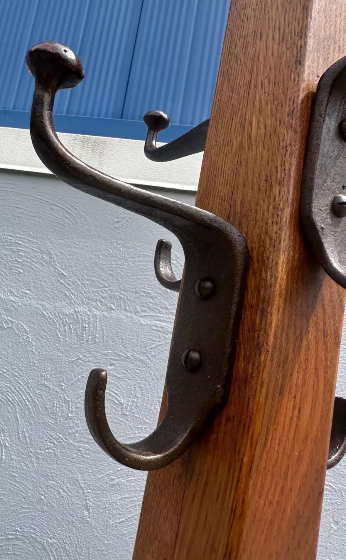 Antique SUPERB L&J Stickley Costumer Coat Rack - W7889 2