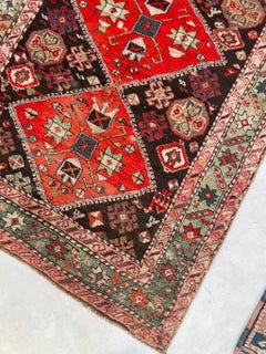 Antique Supere Unique Caucasian Rug, circa 1930-40's