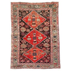 Antique Supere Unique Caucasian Rug, circa 1930-40's