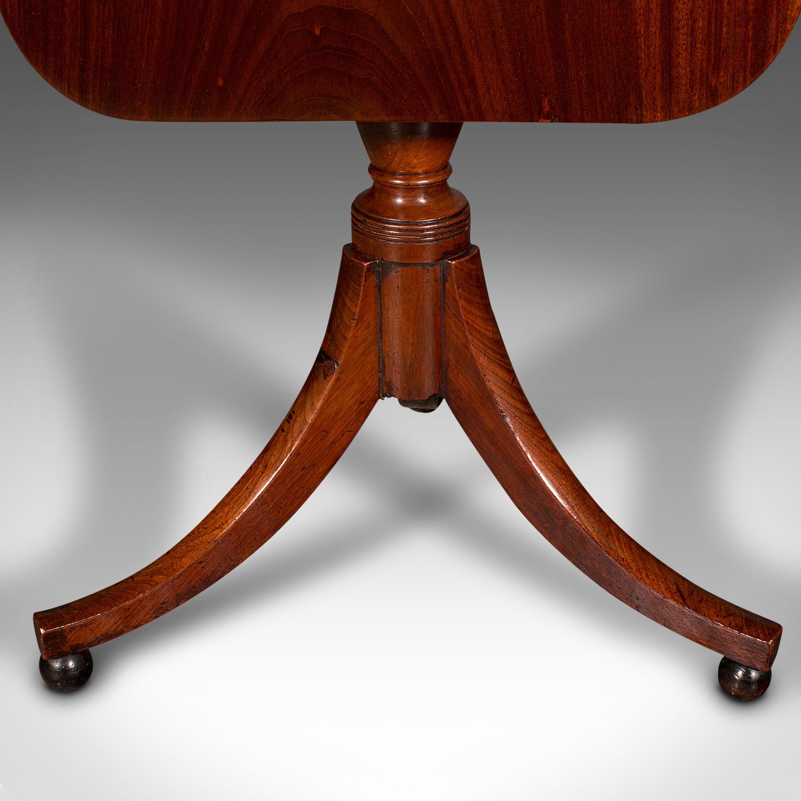 Antique Supper Table, English, Snap Top, Lamp, Occasional, Regency, Circa 1820 For Sale 5