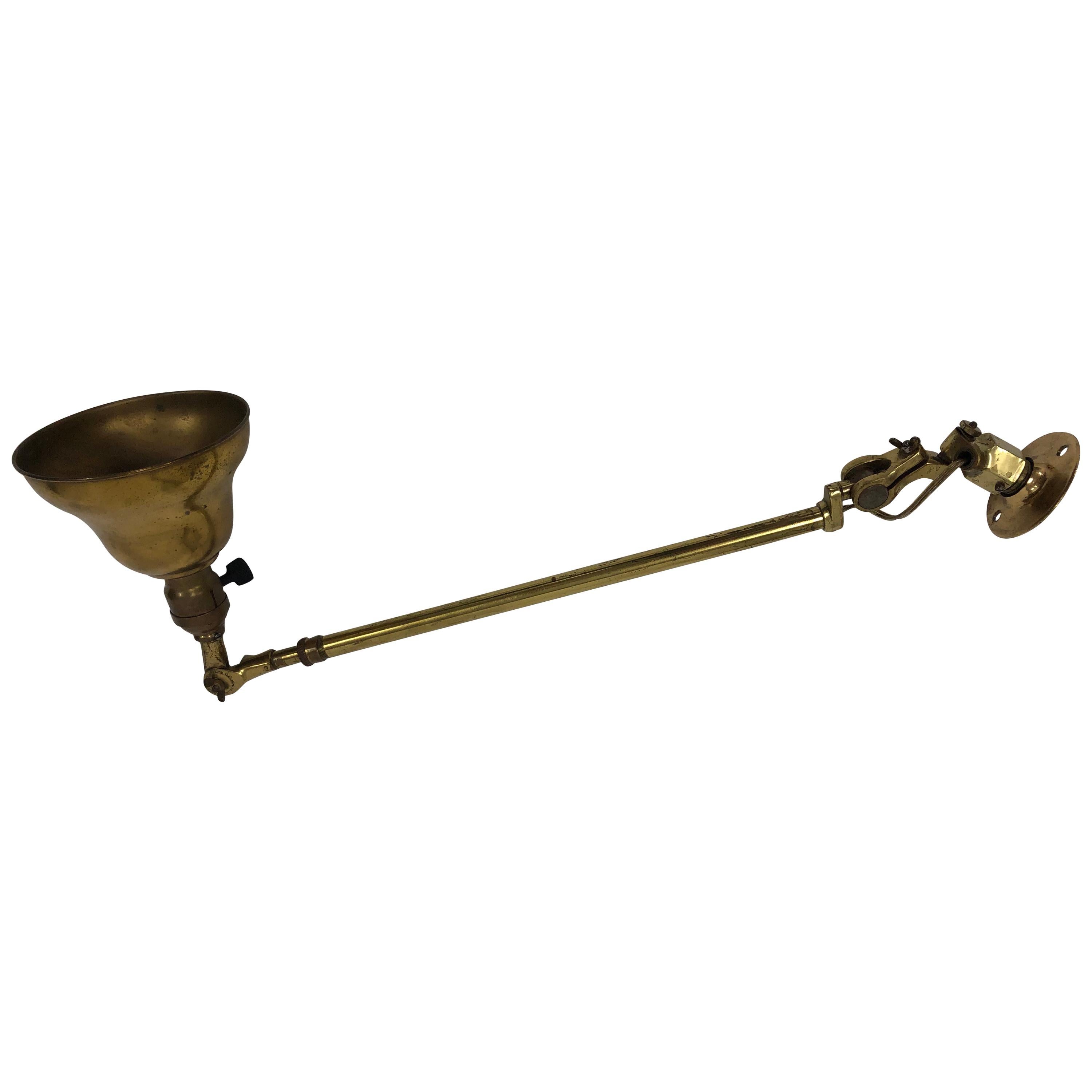 Antique Surface Mounted Desk Lamp For Sale
