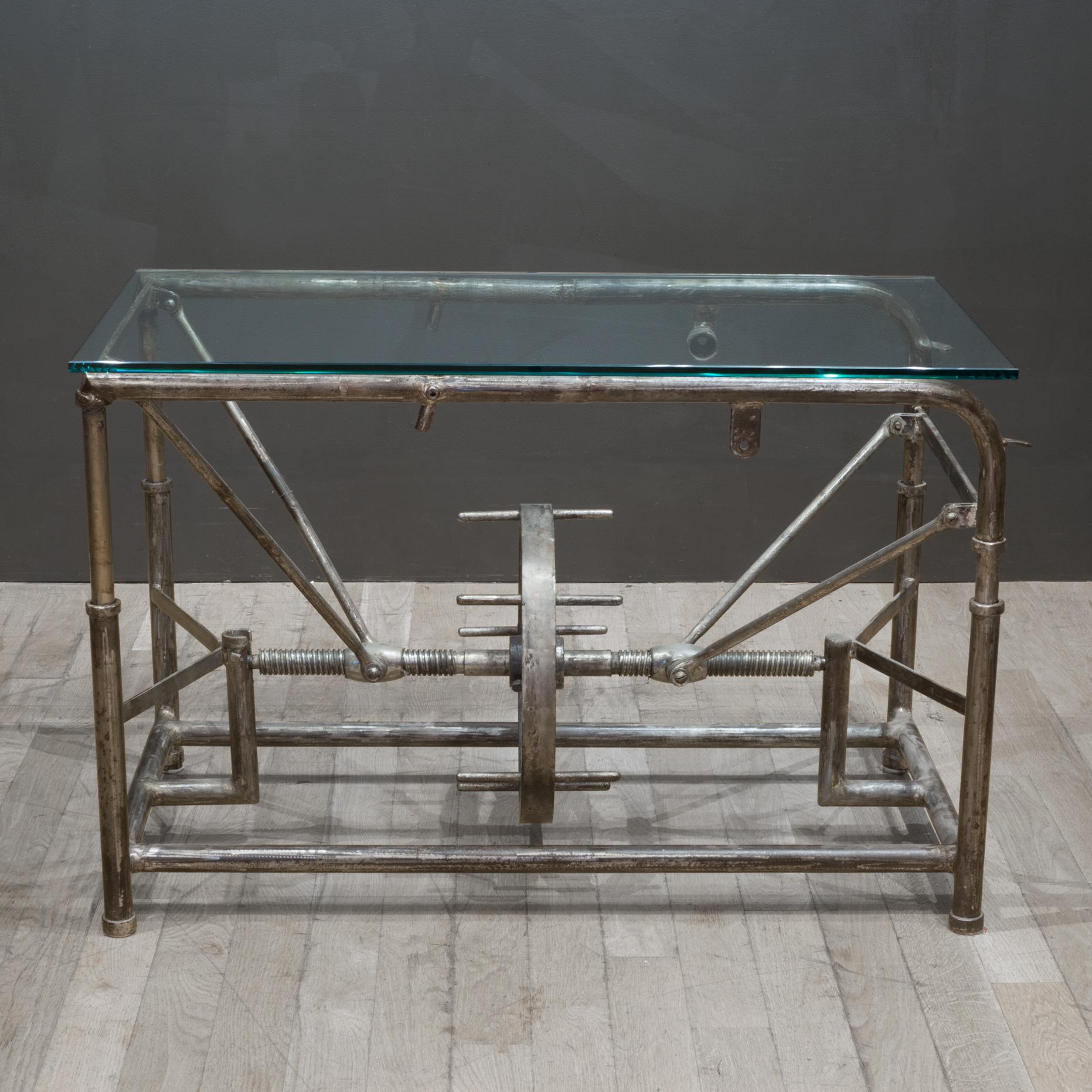 Steel Antique Surgeon's Operating Table/Side Table c.1920