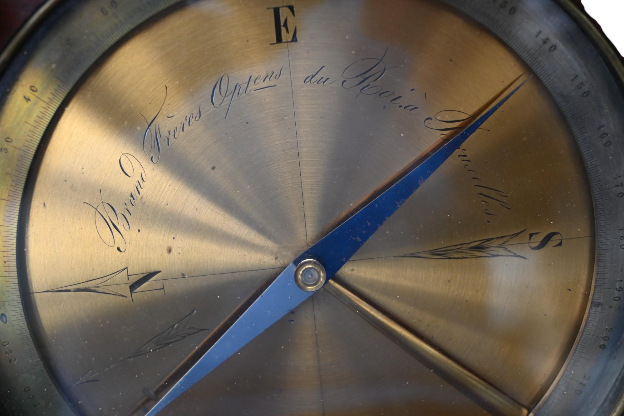 Antique Surveyor's Circumcompendium Signed Brand Frères, 1850-1880 In Good Condition For Sale In Bilzen, BE