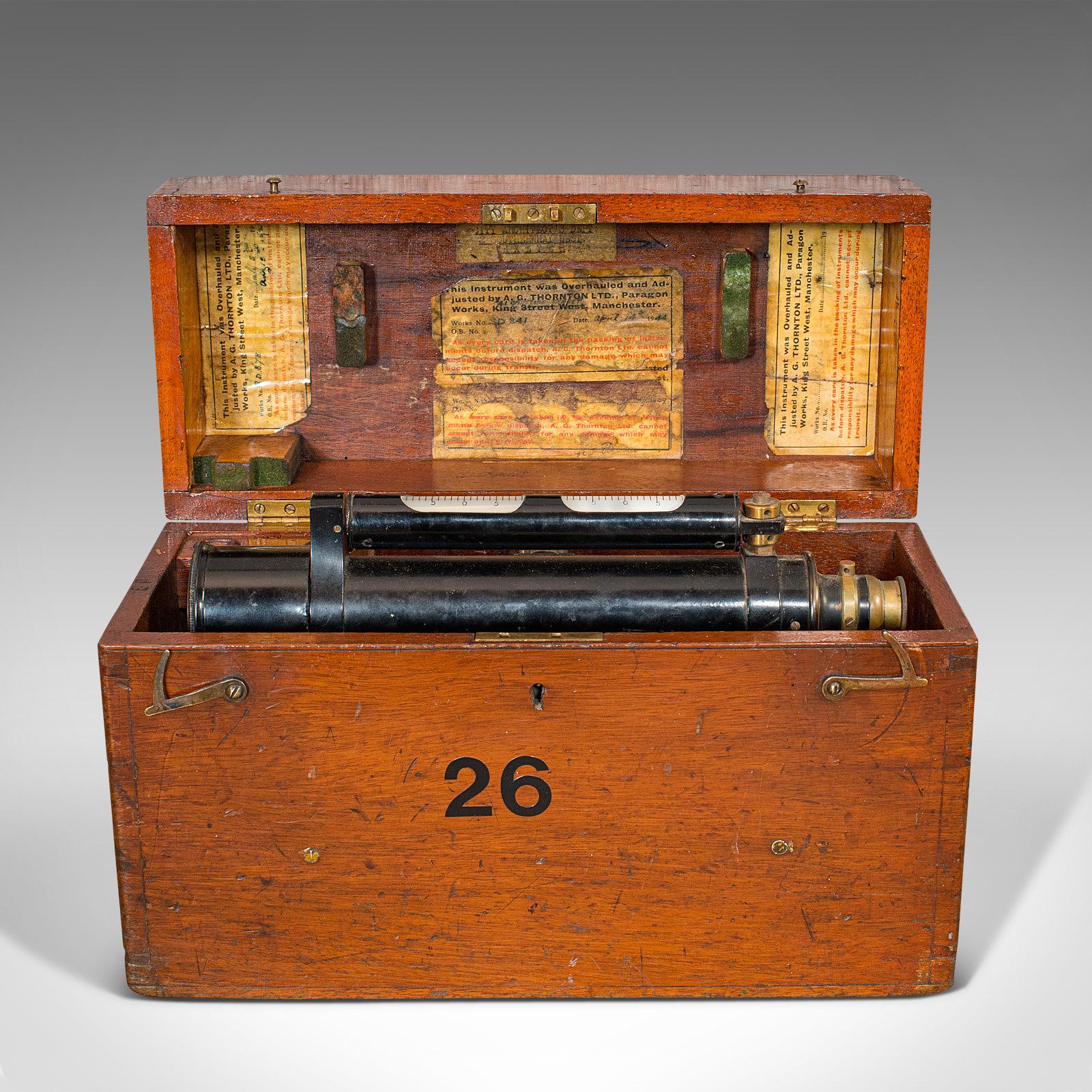 Antique Surveyor's Level, English, Brass, Scientific Instrument, Halden & Sons For Sale 5
